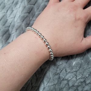 Silver Bead Bracelet